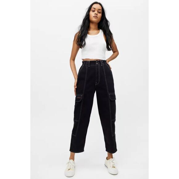 Urban Outfitters Black Cargo Relaxed Skate Jean - Picture 1 of 5